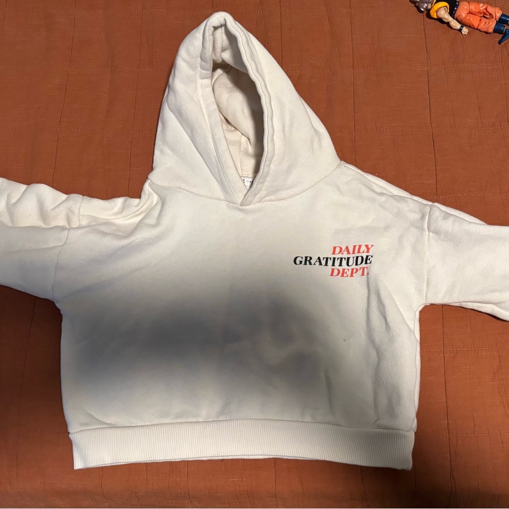 Zara Toddler White Graphic Hoodie